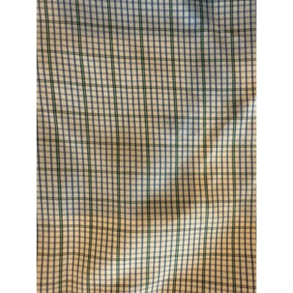 Lands' End Men's Pinpoint Oxford Plaid Button Down Shirt 15.5-34 - Picture 3 of 6